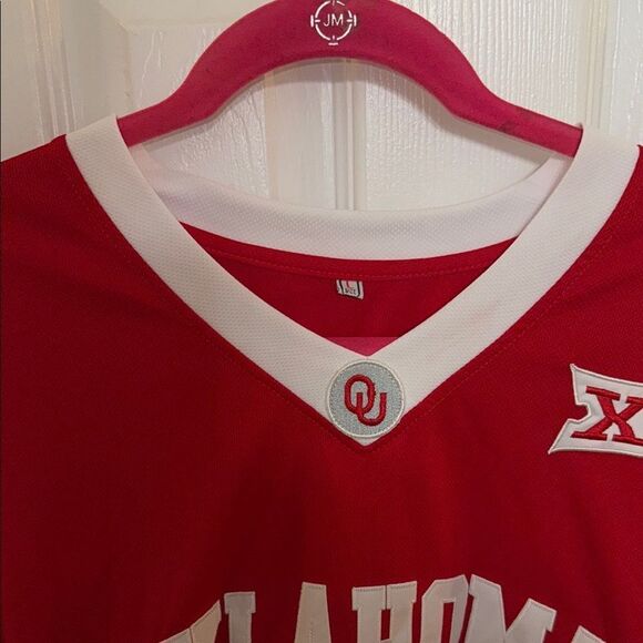 Red Oklahoma Basketball Jersey - Picture 9 of 14